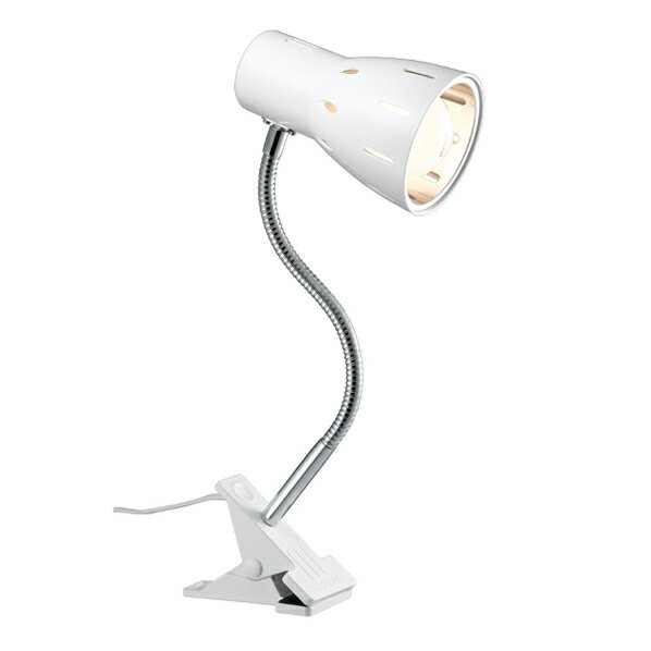 【まとめ買い10個セット品】フレキシブルクリップライト E27 電球なし ホワイト 61-531-9-2