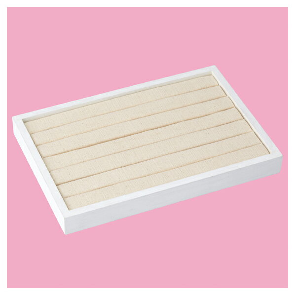 ウッドトレイ 台紙ディスプレイ台 Mホワイト 61-545-29-3 【 演出・ディスプレイ用品 アクセサリーディスプレイ 木製 ウッドトレー 台紙ディスプレイ台 】