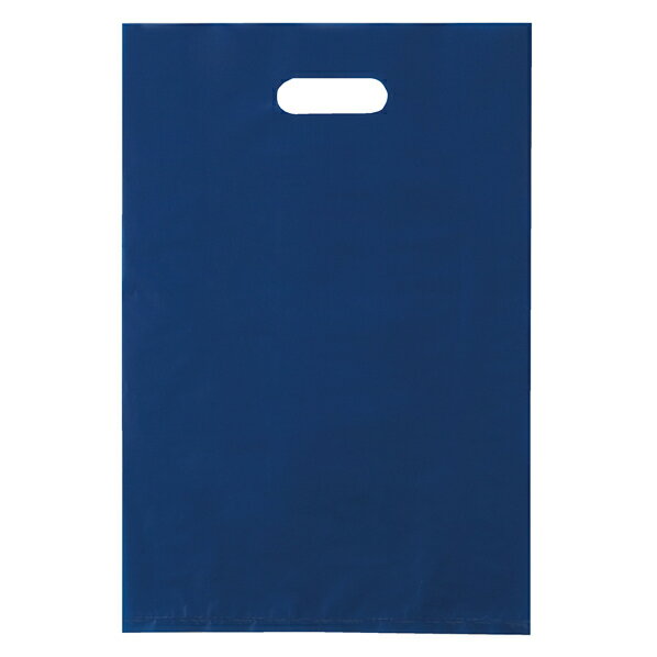 ポリ袋ハード型 ネイビー 50×60cm 500枚 61-782-21-8 【 ラッピング用品 レジ袋・ポリ袋 スクエアバッグ(無地) ポリ袋 ギフトバッグ ハ...