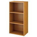【まとめ買い10個セット品】 カラーボックス 3段 ビーチ 61-759-56-4 【メーカー直送/代金引換決済不可】【店舗備品 店舗インテリア 店舗改装】