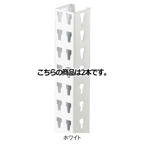 ストレージシェルフ 支柱セット ホワイト H150cm 2本 61-67-9-2 【 シリーズ什器 ストレージシェルフ オプション ストレージシェルフ 支柱セット ホワイト 】店舗什器 ディスプレー マネキン 装飾品 販促用品 ハンガー ラッピング