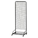 【まとめ買い10個セット品】スキマ型ワゴン 黒 W60×H160cm 61-129-2-2 【 店舗什器 ネット什器 ネットスタンド スキマ型ワゴン 黒 】【 店舗 什器 ネット什器 展示 陳列 フレーム サービス ディスプレー 業務用 】