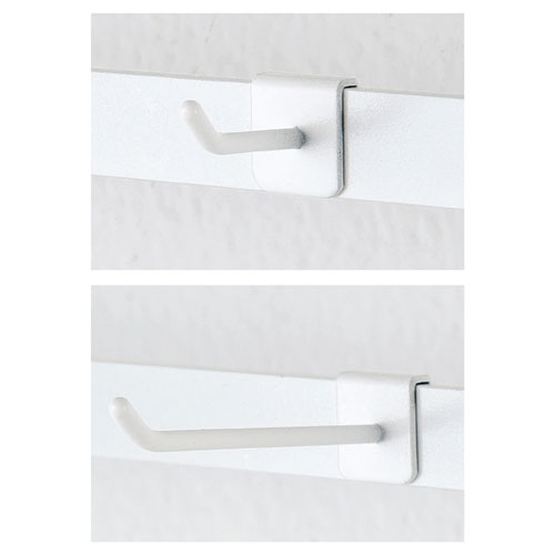 アクセサリー用フック(軽量用) ホワイト L10cm 10本 61-148-3-3 【 演出・ディスプレイ用品 アクセサリー用什器 アクセサリーパネル アクセサリー用フック 軽量用） ホワイト 】