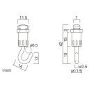 【まとめ買い10個セット品】C-1フック 吊り下げタイプ【 店舗什器 小物 ディスプレー POP ポスター 消耗品 店舗備品 】 2