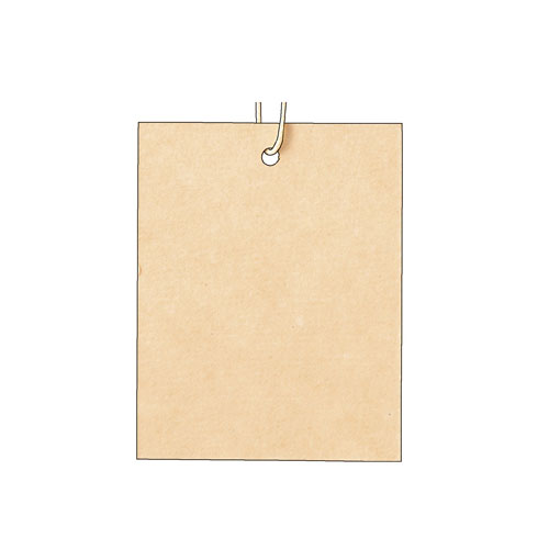 【まとめ買い10個セット品】パック再生紙下札糸付4×5.1cm 500枚 61-240-3-5 【 販促用品 値付け用品 さげ札 さげ札 再生紙 】【 販促用品 ディスプレー ポップ 値札 ショーカード プライスカード タグ 荷札 店舗 セール 広告 商品 業務用 】