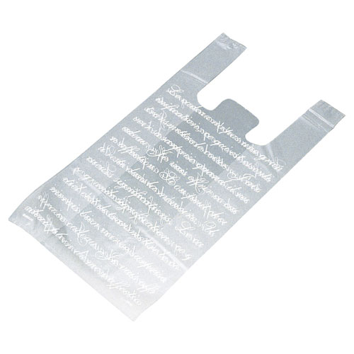 フロスト レジ袋 18×35(23)×横マチ10 6000枚 61-295-21-11 【 店舗備品 包装紙 ラッピング 袋 ディスプレー店舗 】