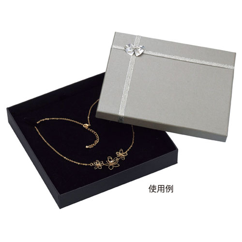 【まとめ買い10個セット品】リボン付き アクセサリーボックス 17×17×3.5 10個 61-269-5-3 【 店舗什器 パネル 壁面 小物 ディスプレー ...