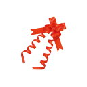 【まとめ買い10個セット品】エレガンスボウ レッド 13mm 幅 100個 61-274-5-4 【 ラッピング用品 リボン・タイ ワンタッチリボン ワンタッチ...