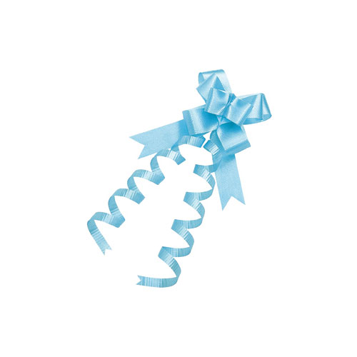 エレガンスボウ ブルー 13mm 幅 100個 61-274-5-6 【 ラッピング用品 リボン・タイ ワンタッチリボン ワンタッチリボン エレガンスボウ 】【 ラッピング用品 包装 ギフトラッピング リボン プレゼント 贈り物 雑貨 消耗品 かわいい 業務用 】