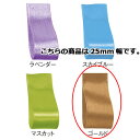 サテンリボン ゴールド 25mm 幅×20m 61-800-69-91 【 ラッピング用品 リボン・タイ リボン サテンリボン ギフト/ラッピング用品 】【 ラ...