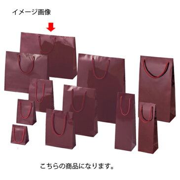 手提げ紙袋 ブライトバッグ エンジ 45×12×33cm 10枚【 ラッピング用品 ラッピングシリーズ バレンタイン・イースター・入学 ブライトバッグ エンジシモジマ 紙袋 ツヤ有り 】