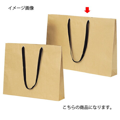 【まとめ買い10個セット品】ショルダーバッグ ベージュ 黒ひも 60×10×42 50枚【 店舗什器 小物 ディスプレー ギフト ラッピング 包装紙 袋 消耗品 店舗備品 】