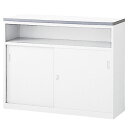 スチール製ハイカウンター ホワイト W120cm 61-361-8-2 【 オフィス家具 受付カウンター・受付用品 受付カウンター スチール製ハイカウンター ホ...