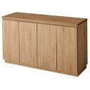 木製収納BO× ハイ/台輪タイプラスティックW120cm 61-651-81-4