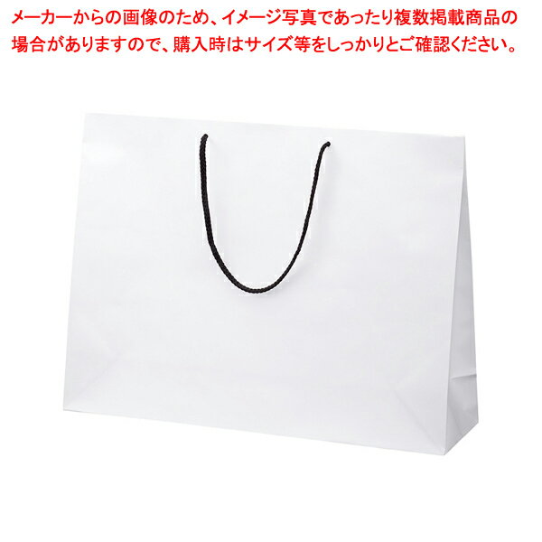 マット貼り紙袋 白 55×15×41cm 50枚 61-781-95-14