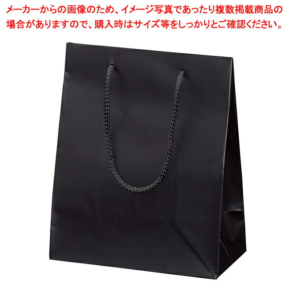 樂天商城 - マット貼り紙袋 黒 22×12×27cm 50枚 61-781-96-10