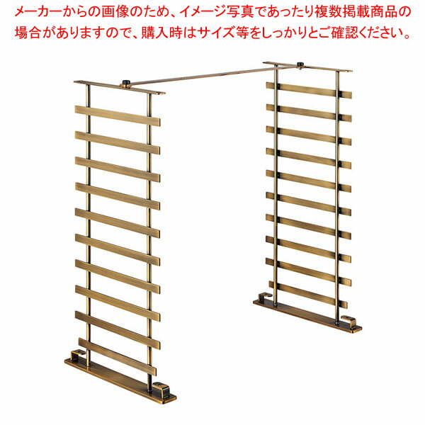 【まとめ買い10個セット品】大型アクセサリーパネルボックス用オプションパーツ アンティークゴールド 幅60cm用 61-810-10-2