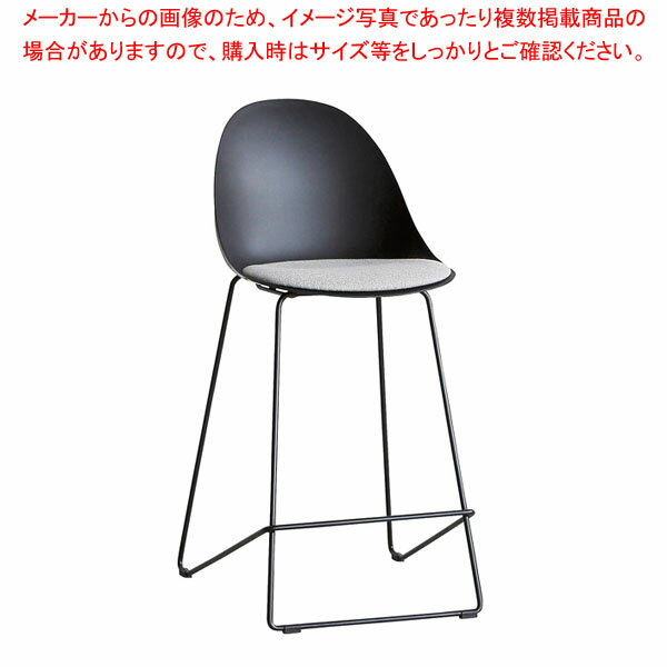 マラソン期間限定！＼エントリーでポイント5倍!／エッグカウンターチェア ブラック 61-813-16-1