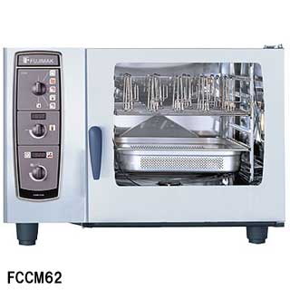 商品概要●商品名:フジマック コンビオーブン FCCMシリーズ ガス式 W1069×D971×H757●メーカー型番:FCCM62G●外形寸法:間口1069mm×奥行971mm×高さ757mm●電源:1P100V●総合消費電力:0.4kW(50/60Hz)●定常時最大線電流:4A●総合ガス消費熱量:h)/LPガス 22.0kW(1.58kg/h)●ガス接続:15A●給水接続:20A●排水接続:直径50●収容数:12枚(1/1)●段数:6●製品質量:158.5kg●スチーミング、ホットエアー、コンビスチーミング、バリオスチーミング、リヒーティングの調理モードを搭載しています。●芯温コントロールシステムにより、食材内部の温度で調理を管理することができます。(20〜99℃)●調理条件を9献立、3ステップまで設定できるプログラムクッキング機能が付いています。●ホットエアーモード(120〜250℃)での調理中に、一時的に湿度をプラスしたい場合に利用する手動加湿機能が付いています。●自動蒸気浄化システムにより、蒸気を常に新鮮に保ちます。※調理時間設定範囲:1分〜24時間※対応ガスはLPG・12A・13Aのみです業務用厨房機器「フジマック」業務用厨房機器のメーカー「フジマック」は、50年以上にわたる豊富なノウハウをもとに、お客様の理想の厨房作りをお手伝いしています。新店舗開業時の御見積や一括ご注文の際はご連絡ください。施設補助金申請用のお見積もり一式等、その他必要書類　御請求書・領収書　など柔軟に発行可能です。なお、株式会社フジマック社の商品は商品ページに掲載されている商品画像が、複数の商品と共有して使用している物もございます。購入の際にご注意ください。ご不明な点がございましたら、お気軽に当店までお問い合わせください。 厨房機器なら厨房卸問屋 名調にお任せください！厨房卸問屋 名調では業務用・店舗用の厨房器材をはじめ、飲食店や施設、イベント等で使われる定番アイテムをいつも格安・激安価格で販売しています。飲食店経営者様・施工業者様、資材・設備調達に、是非とも厨房卸問屋 名調をご用命くださいませ。 　---------------------------------------------------------------------------こちらの商品は、ご注文後1週間以内に配送の日程についてのご連絡を致します。ご不在、弊社からの連絡メールの不達などでご連絡がとれないお客様のご注文に関しては一旦キャンセルとさせて頂き再度ご相談させて頂くこともございます。また、銀行振込を選ばれたご注文で1週間以内にご入金がない場合、一旦キャンセルとさせて頂きますのであらかじめご了承ください。---------------------------------------------------------------------------フジマック コンビオーブン FCCMシリーズ ガス式 FCCM62G 12A・13A(都市ガス)【036-0223104-001】