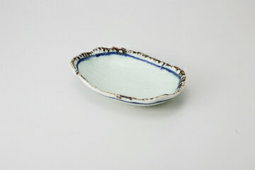 Oval Dishes - 【38K121-03】青磁ライン 楕円皿まごころ第38集【キャンセル/返品不可】【卸問屋名調 おしゃれ 食器 テーブルウェア 業務用 居酒屋 レストラン 喫茶店 ホテル 家庭用】