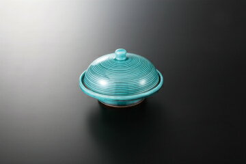 【38K110-11】青釉 高台蓋物まごころ第38集【キャンセル/返品不可】【卸問屋名調 おしゃれ 食器 テーブルウェア 業務用 居酒屋 レストラン 喫茶店 ホテル 家庭用】