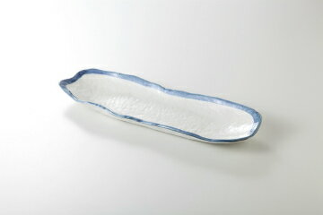 和食器 渕ゴス流し 削ぎ長皿 37K160-13 まごころ第37集 【キャンセル/返品不可】【ECJ】