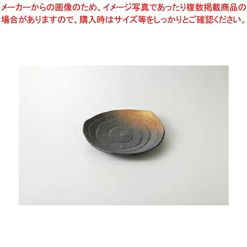 【まとめ買い10個セット品】和食器 黒備前吹き 三角6.0皿 37H220-49 まごころ第37集 【キャンセル/返品不可】