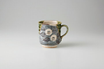 和食器 織部つばき(玉山窯) マグカップ 37K434-03 まごころ第37集 【卸問屋名調 おしゃれ 食器 テーブ..