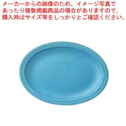 和食器 dot rim 22cmオーバルプレート(ターコイズ) 37F379-05 まごころ第37集