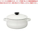 マラソン期間限定!\エントリーでポイント5倍!/野田琺瑯 琺瑯 ルーク キャセロール25cm深型 LK-25T ホワイト