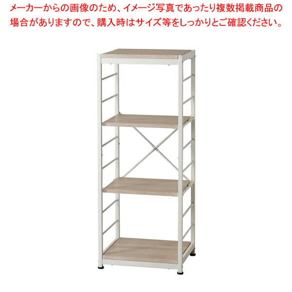フリーラック4段(スリム) ナチュラル VKRS4NA