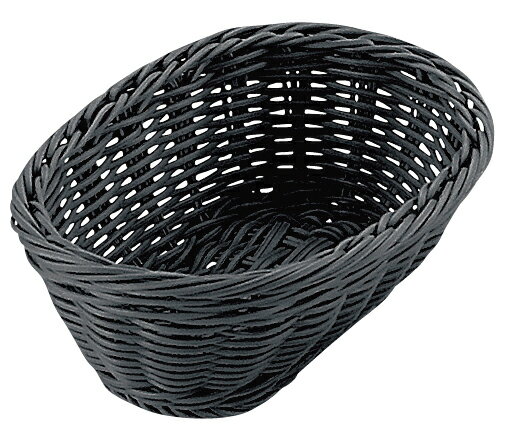 スーパーSALE限定！＼エントリーでポイント5倍!／PPラタン　小判型バスケット　ブラック　24型 OV-133-BK