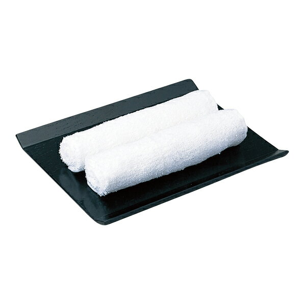 木製　多人数用おしぼり受け　黒 3-1488-11