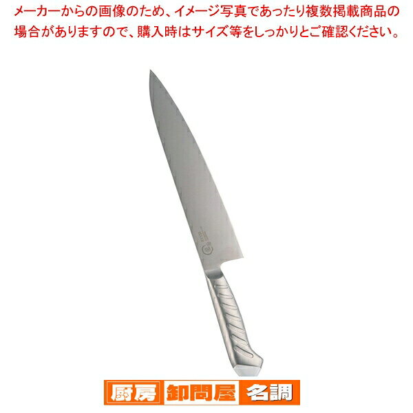 商品の仕様●全長(mm)：375●質量(g)：170●カラー：ホワイト●背厚(mm)：2.5●龍治ステンカラーシリーズは長時間の作業でも負担にならない「軽さ」と「握りやすさ」を最優先に開発しました。●特長・モナカハンドルの板厚を薄く空洞にすることで軽量化し、手の負担を軽減します。・ステンレス一体型ハンドルは菌の侵入や増殖を防ぎ、熱湯消毒可能で衛生的です。●材質：刀身/モリブデンバナジウム鋼、ハンドル/18-8ステンレス/ウレタン焼付け塗装●※ご注文の際は、色を御指定下さい。 445 250 2.5※商品画像はイメージです。複数掲載写真も、商品は単品販売です。予めご了承下さい。※商品の外観写真は、製造時期により、実物とは細部が異なる場合がございます。予めご了承下さい。※色違い、寸法違いなども商品画像には含まれている事がございますが、全て別売です。ご購入の際は、必ず商品名及び商品の仕様内容をご確認下さい。※原則弊社では、お客様都合（※色違い、寸法違い、イメージ違い等）での返品交換はお断りしております。ご注文の際は、予めご了承下さい。【end-9-0335】