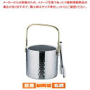 【まとめ買い10個セット品】 アロー 18-8二重アイスペール (トング付)