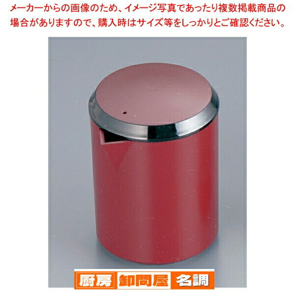 【まとめ買い10個セット品】 アクリル筒型醤油差し 吟朱黒帯 70010100【 キッチン小物 醤油 ソースさし 】