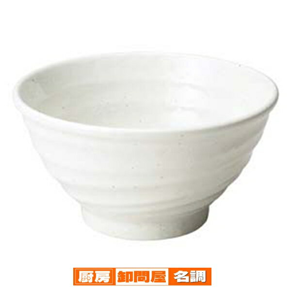 【まとめ買い10個セット品】和食器 ミ485-038 ゆらり粉引き 6.0深丼【キャンセル/返品不可】