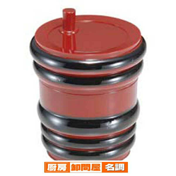 【まとめ買い10個セット品】 エ697-188 [AC]タル型七味入れ朱に帯黒【キャンセル/返品不可】