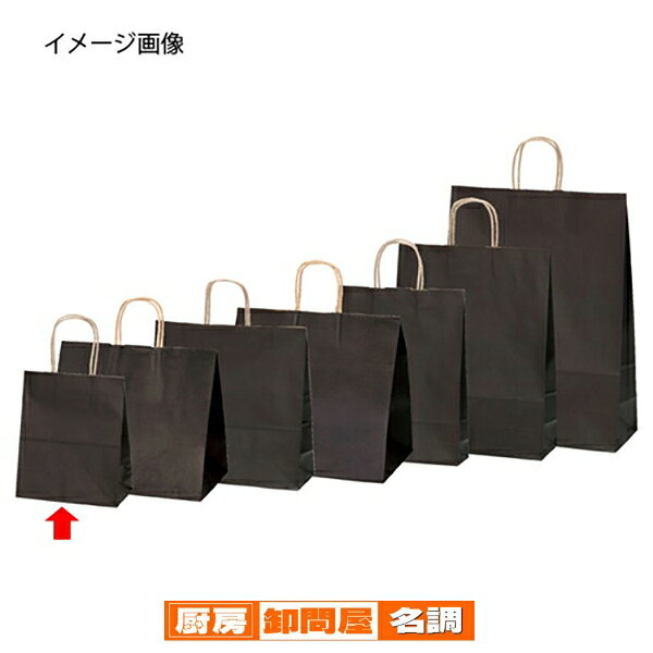 カラー手提げ紙袋 ブラウン 21×12×25 300枚 61-309-9-9 【 ラッピング用品 紙袋 手提げ紙袋（無地） カラー手提げ紙袋 】