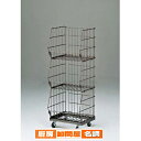 ジャンブルバスケット W42.8cm3段 スチールクリア スリム 61-752-19-1