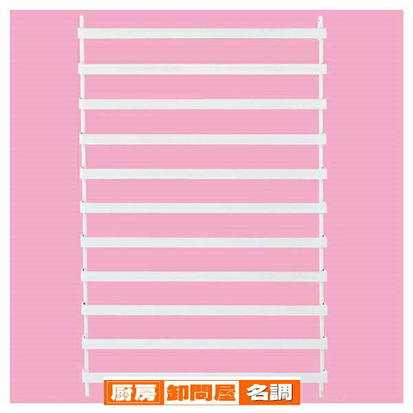 商品の仕様スチール製 粉体塗装 (1)W38.2×D3×H56.6cm (2)W58.2×D3×H56.6cm (3)W88.2×D3×H56.6cm バー：H1.6cm 3mm厚 バーピッチ：5.5cm (スキマ部寸法：3.9cm) バー×11本オプション別売(取付金具[61-148-5・6]、フック[61-148-3]、スタンドベース[61-148-7〜9])重量／(1)2kg(2)2.6kg(3)3.8kg※商品画像はイメージです。複数掲載写真も、商品は単品販売です。予めご了承下さい。※商品の外観写真は、製造時期により、実物とは細部が異なる場合がございます。予めご了承下さい。※色違い、寸法違いなども商品画像には含まれている事がございますが、全て別売です。ご購入の際は、必ず商品名及び商品の仕様内容をご確認下さい。※原則弊社では、お客様都合（※色違い、寸法違い、イメージ違い等）での返品交換はお断りしております。ご注文の際は、予めご了承下さい。【exp-35-p0303】