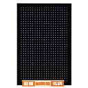 有孔ボードパネル 60×90 ブラック 1枚 角バー取付金具セット 61-553-79-1 【 店舗什器 パネル什器 有孔ボード・有孔パネル 有孔パネル 角バー...