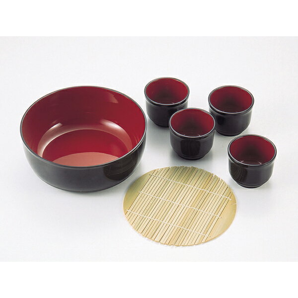 パール金属 匠庵 そうめん鉢・猪口4個セット【 パール金属 キッチン用品 】のサムネイル