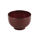 パール金属 漆器彩 クリーンコート汁椀 赤溜