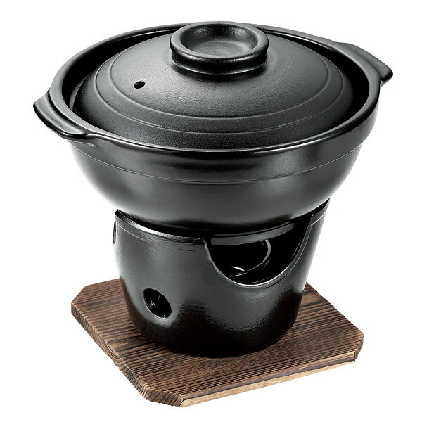 【まとめ買い10個セット品】和ごころ懐石 陶器製いろり鍋コンロ付セット【 一人鍋 一人鍋 セット 一人鍋 おしゃれ 一人鍋 コンロ 】