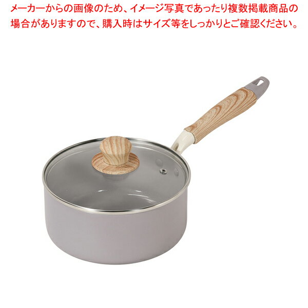 Small Pans - ハルミック セラミック加工IH対応ガラス蓋付片手鍋18cm(ペールパープル)