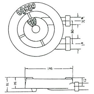 Uシリーズ リンクバーナー U-22 都市ガス(12A・13A)