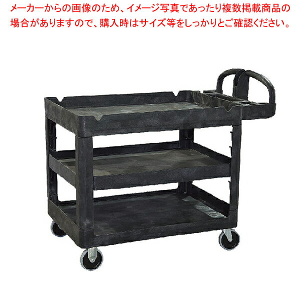 商品の仕様●間口×奥行×高さ(mm)：1150×641×H987●カラー：ブラック●メーカー品番：4043●人間工学に適した取手で、作業が楽に行えます。●天板の両端はV型の溝付きで棒状の物を置くのに便利です。●棚サイズ：920×640●棚間隔：中心設置時上段205/下段235(3段階調整可能)●中板有効間口：800●キャスター：φ125×2自在/φ125×2固定●耐荷重：230kg●材質：高密度ポリエチレン●キャスター●材質：サーモプラスチックラバー(TPR)●※組立が必要です※商品画像はイメージです。複数掲載写真も、商品は単品販売です。予めご了承下さい。※商品の外観写真は、製造時期により、実物とは細部が異なる場合がございます。予めご了承下さい。※色違い、寸法違いなども商品画像には含まれている事がございますが、全て別売です。ご購入の際は、必ず商品名及び商品の仕様内容をご確認下さい。※原則弊社では、お客様都合（※色違い、寸法違い、イメージ違い等）での返品交換はお断りしております。ご注文の際は、予めご了承下さい。【end-9-1229】関連商品トラスト シェルフユーティリティーカート 3段 4043 ブラックトラスト シェルフユーティリティーカート 3段 4043 ベージュ