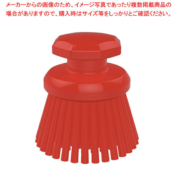 脱毛防止 丸型ハンドブラシ ハード 122333 レッド