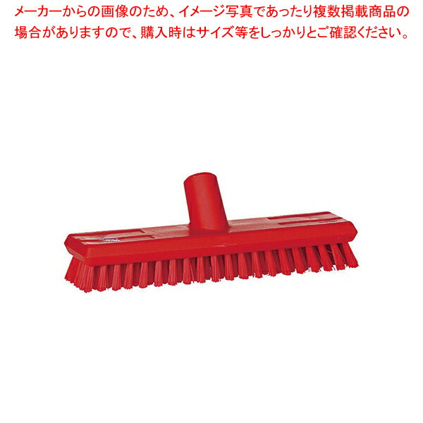 楽天厨房卸問屋 名調【まとめ買い10個セット品】ヴァイカン デッキブラシ ハードタイプ 7041 レッド【 デッキブラシ部品 アタッチメント デッキブラシ部品 アタッチメント 業務用】